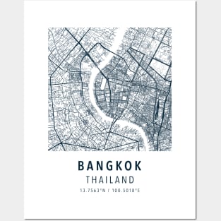 bangkok simple map Posters and Art